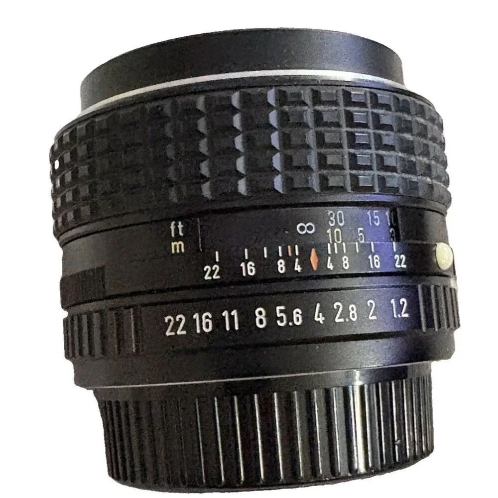 RARE SMC PENTAX-A 50MMF/1.2 K MOUNT LENS WITH CAPS CLEAN GLASS